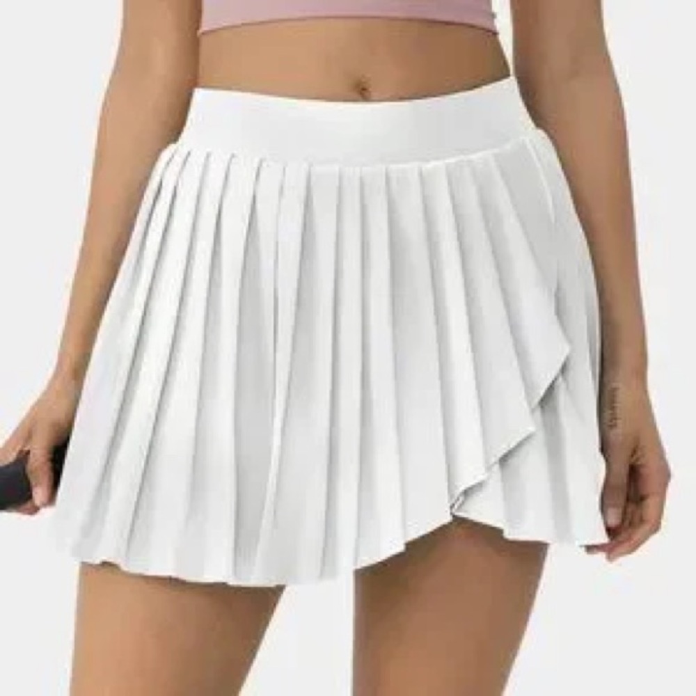 HALARA High-waist Asymmetric Pleated 2-in-1 Tennis Skort large new without tag